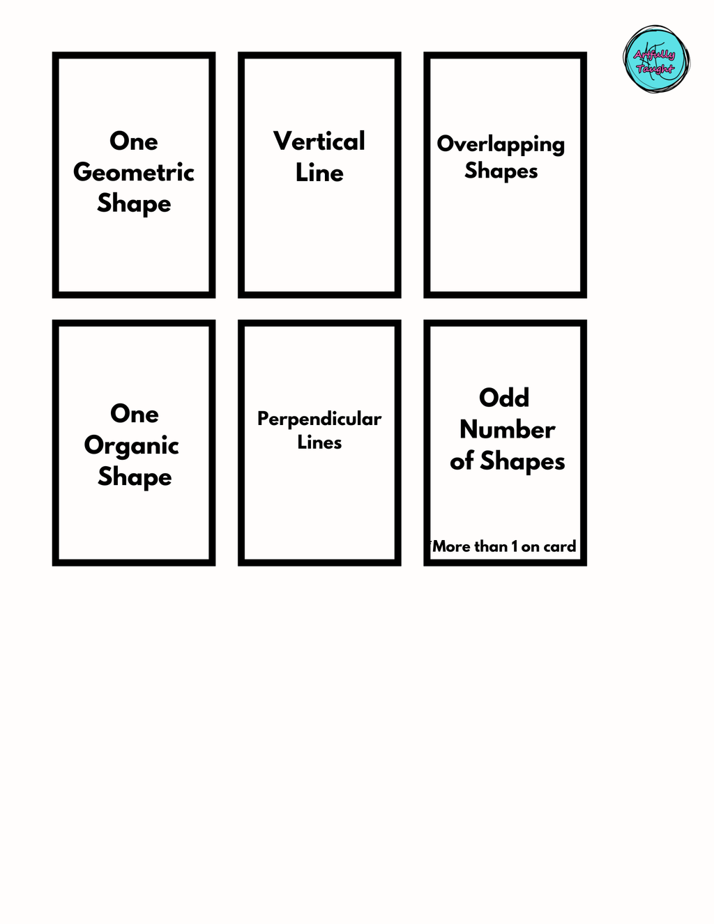 Art stART DRAW: Beyond BINGO
