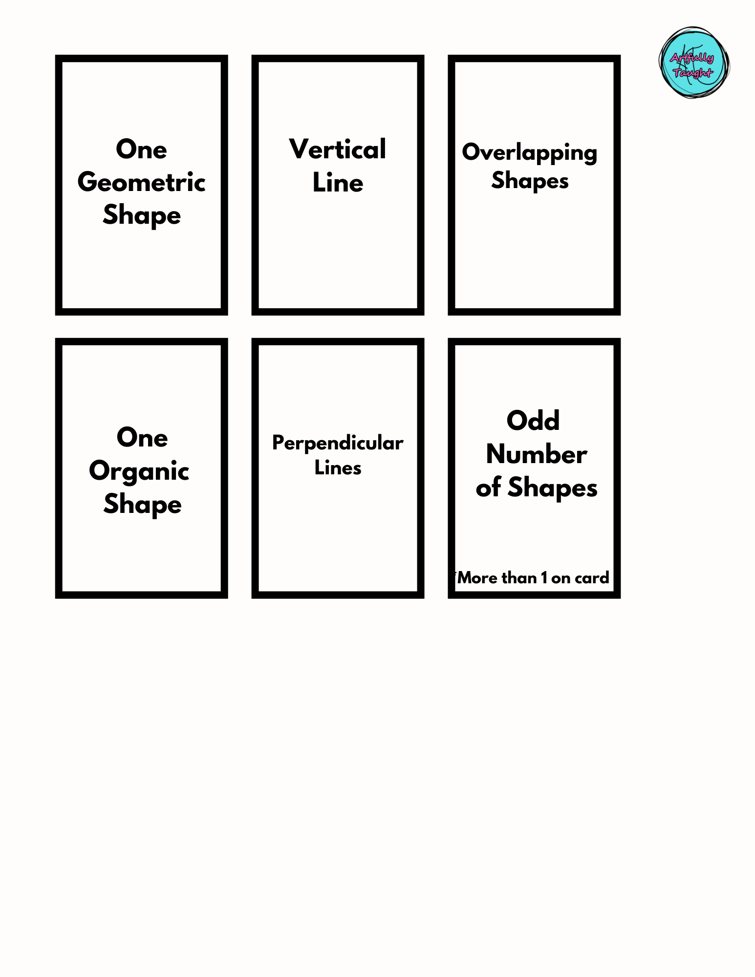 Art stART DRAW: Beyond BINGO